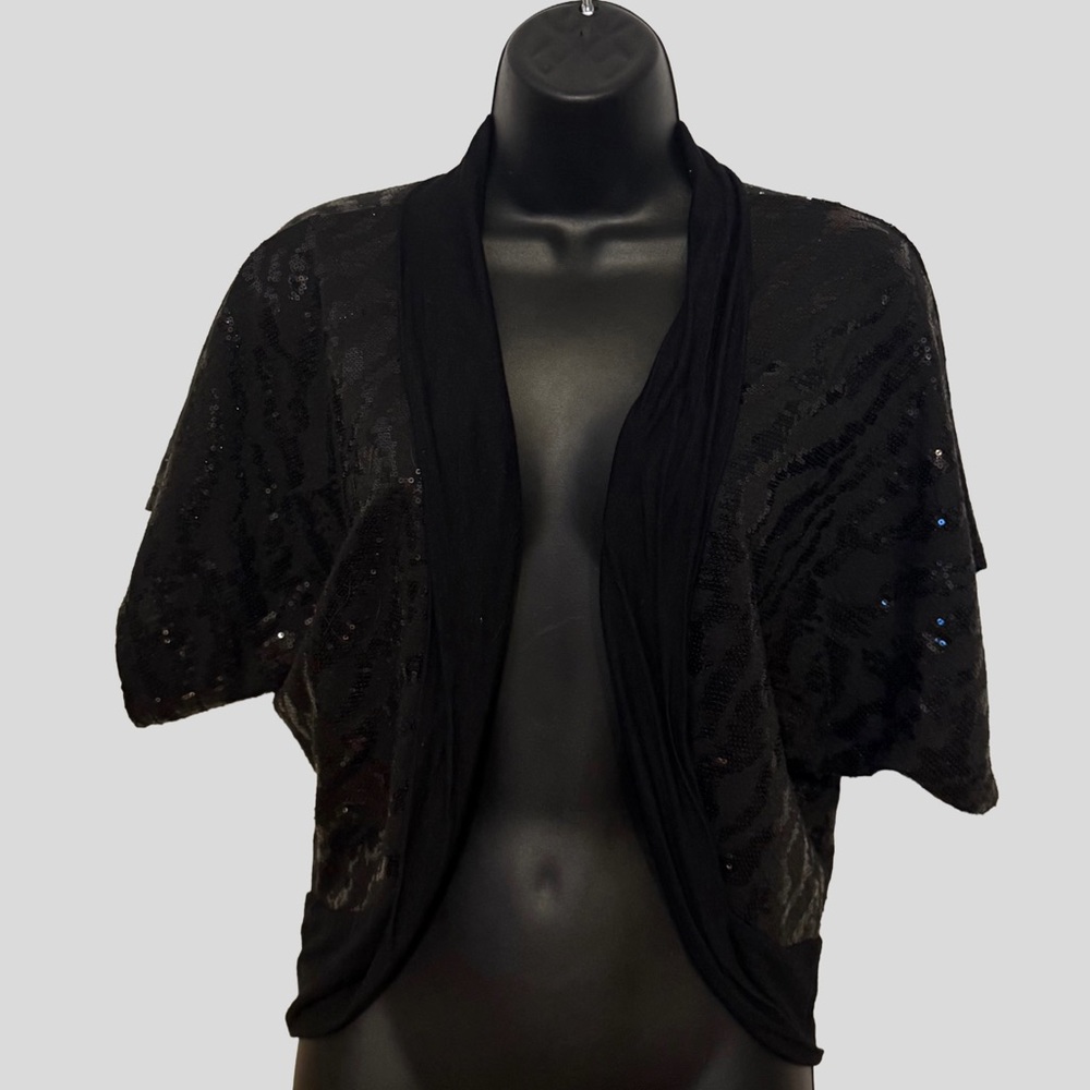 Elegant Black Sequin Women's Sweater